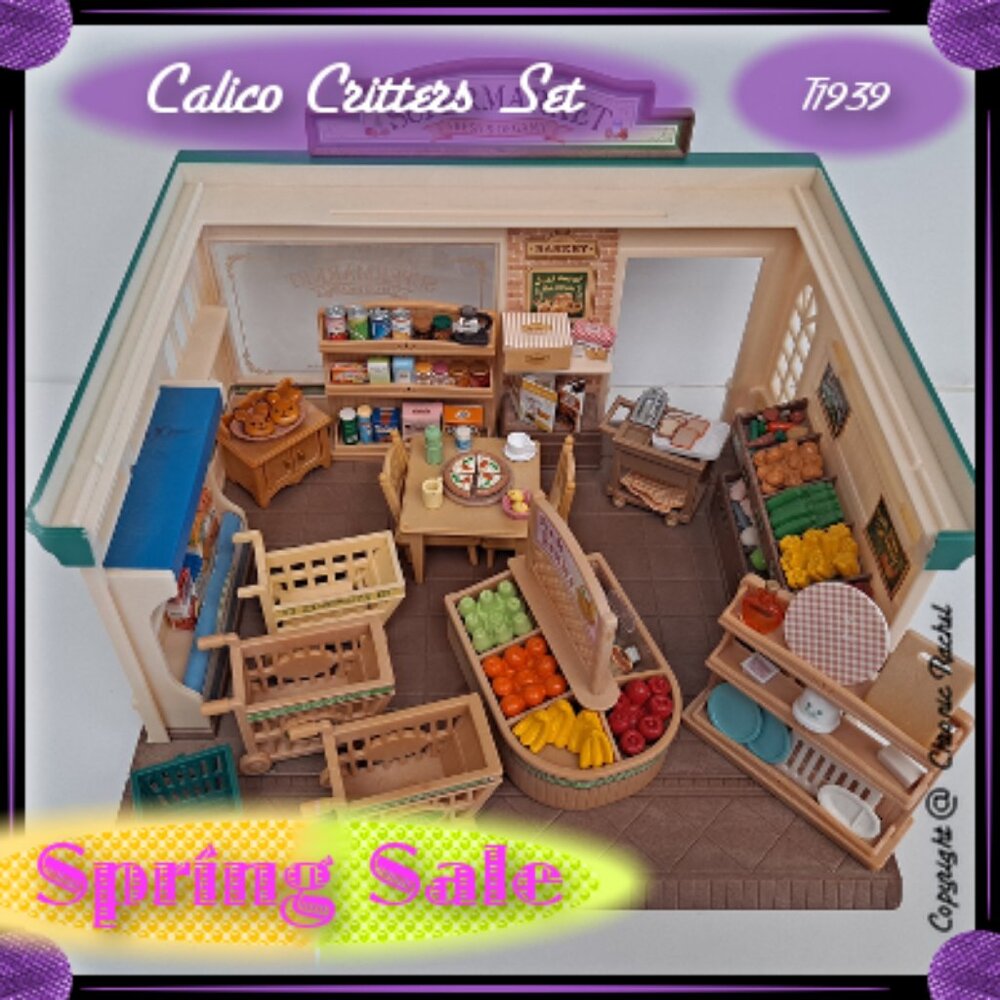 Supermarket with Furniture, Food and Accessories